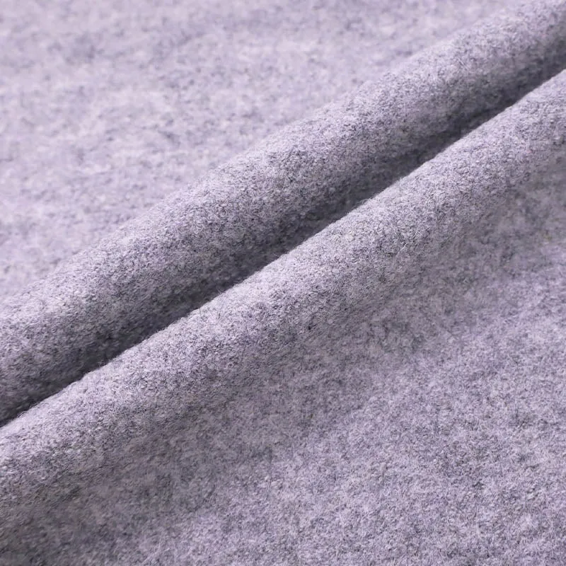 100% Boiled Wool - Pale Grey