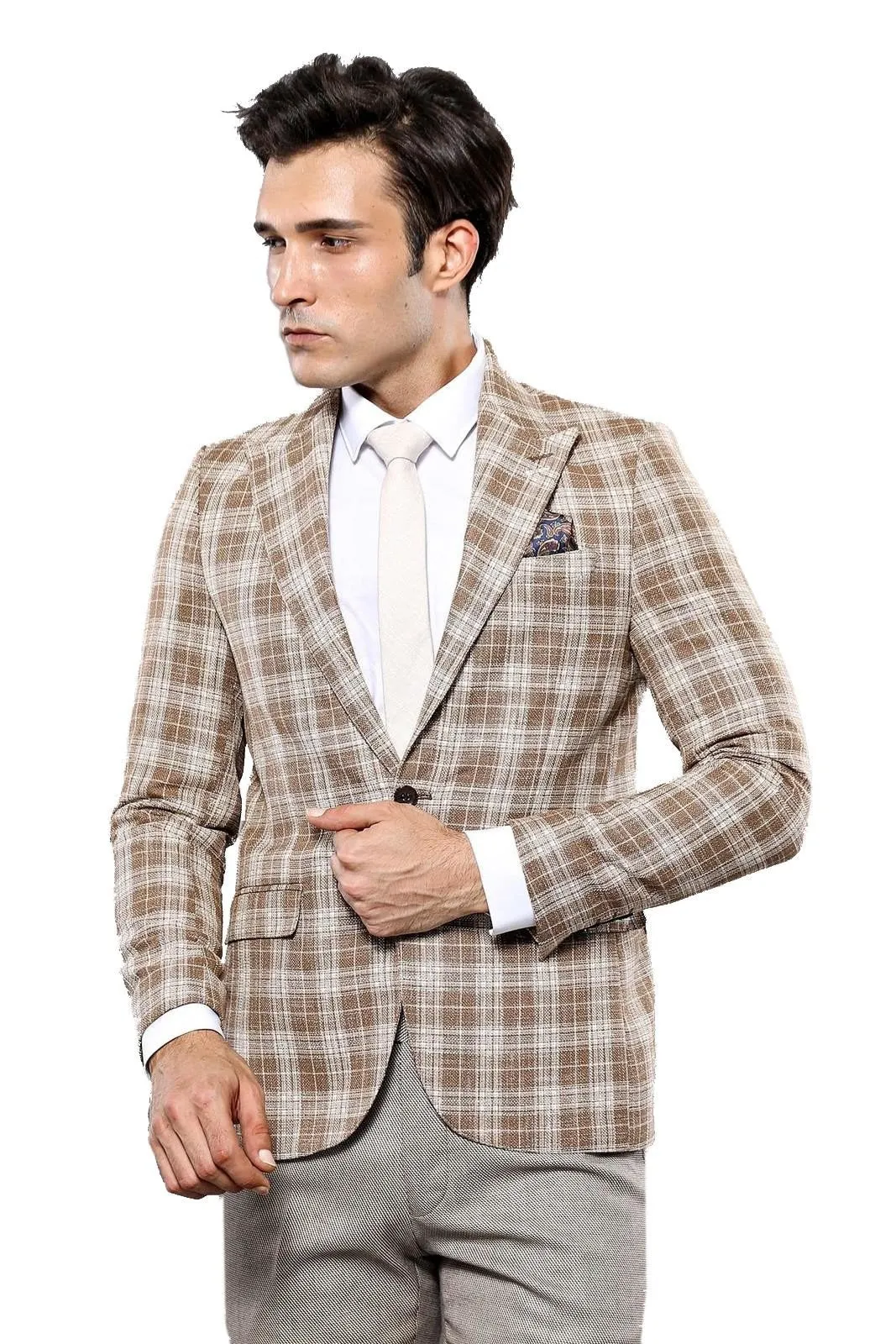 15441 Beige Blazer Jacket