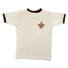 70s Striped Tan BSA Ringer Tee- S