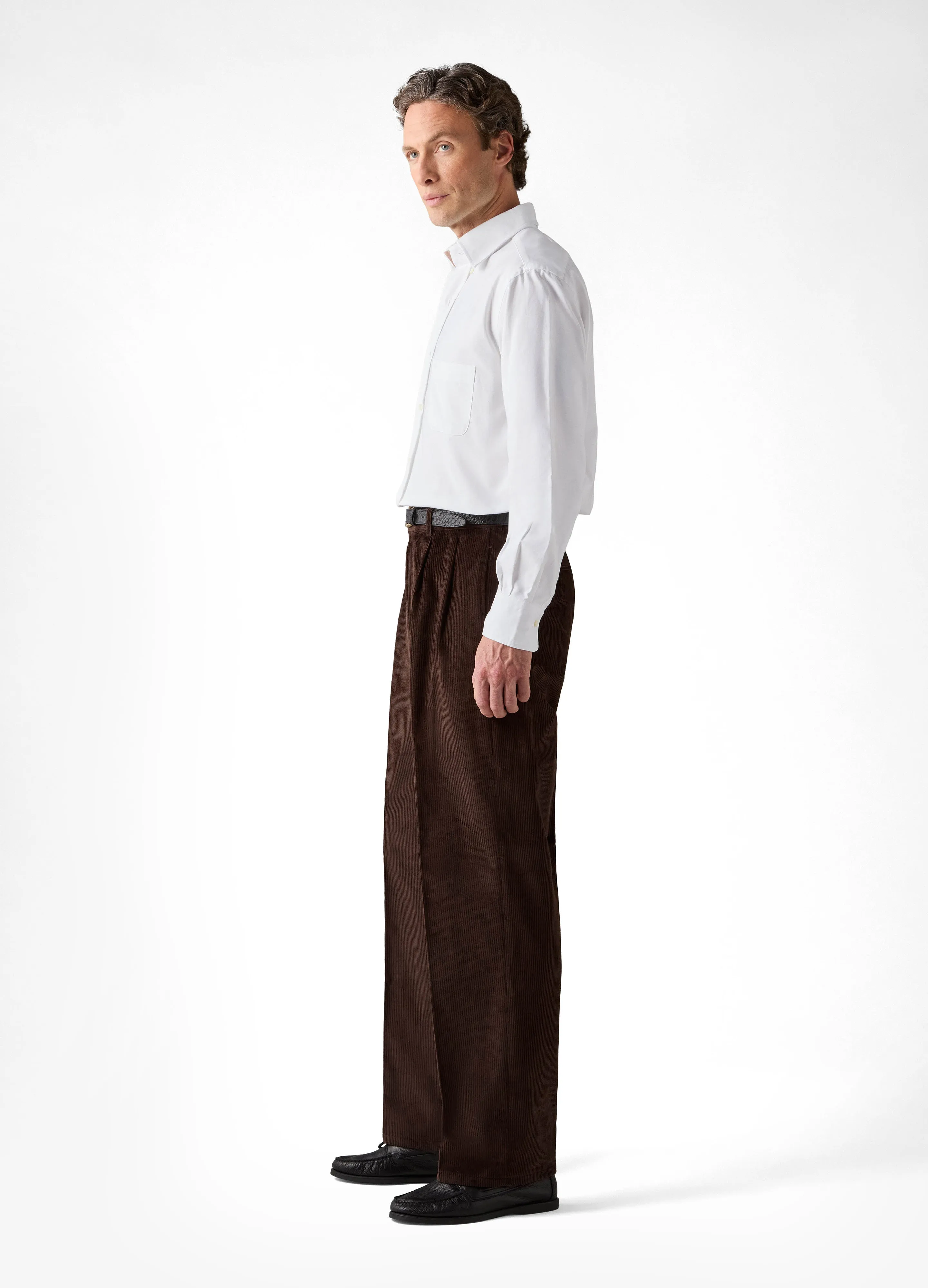 Antonello Corduroy Trousers - Brown