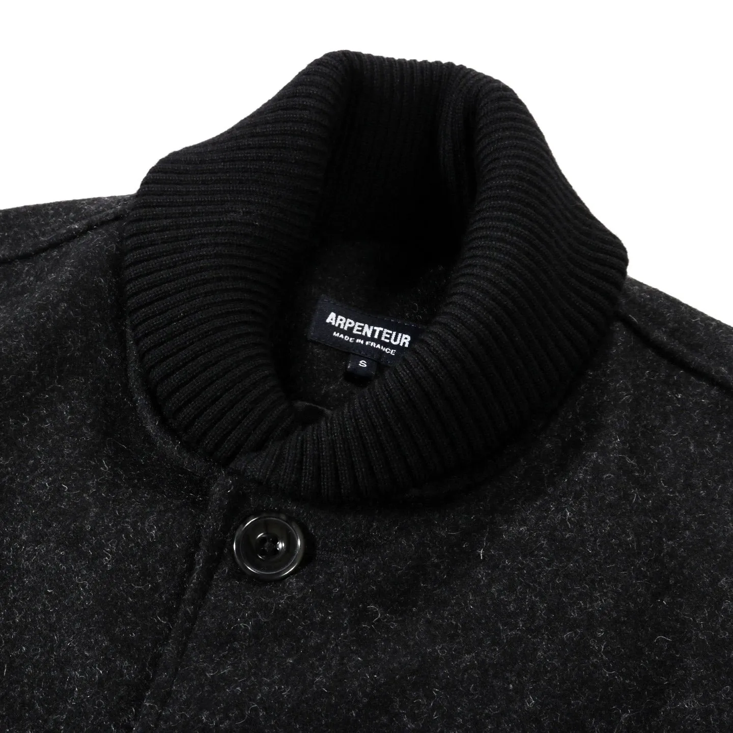 ARPENTEUR ATLAS COAT WOOL MELTON CHARCOAL