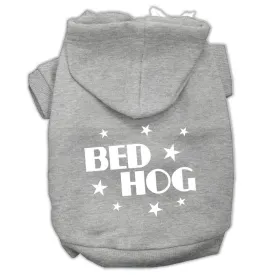 Bed Hog Screen Printed Pet Hoodies Grey Size Xxl (18)