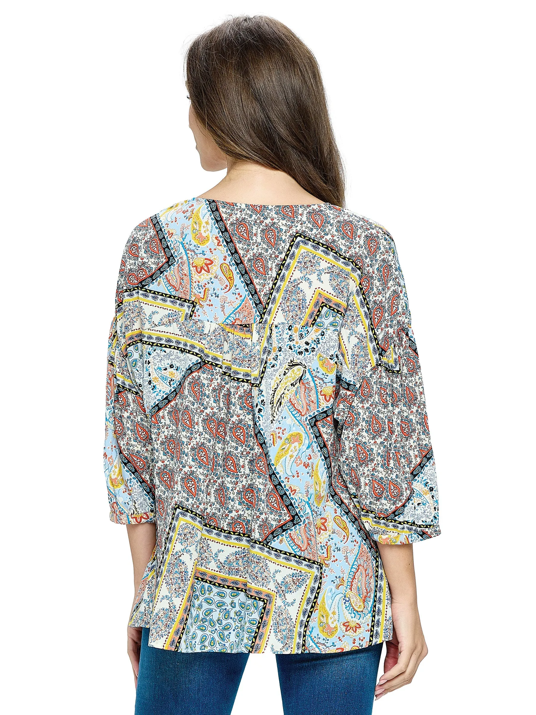 Blouse Patchwork Print Pattern