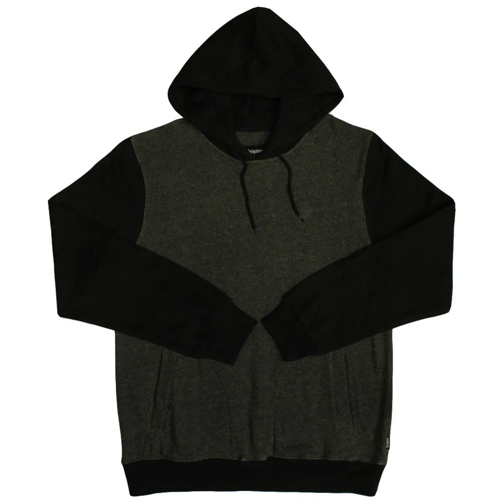 Brixton Malcolm Pullover Hoodie Charcoal Black