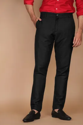 Charcoal Grey Linen Trousers