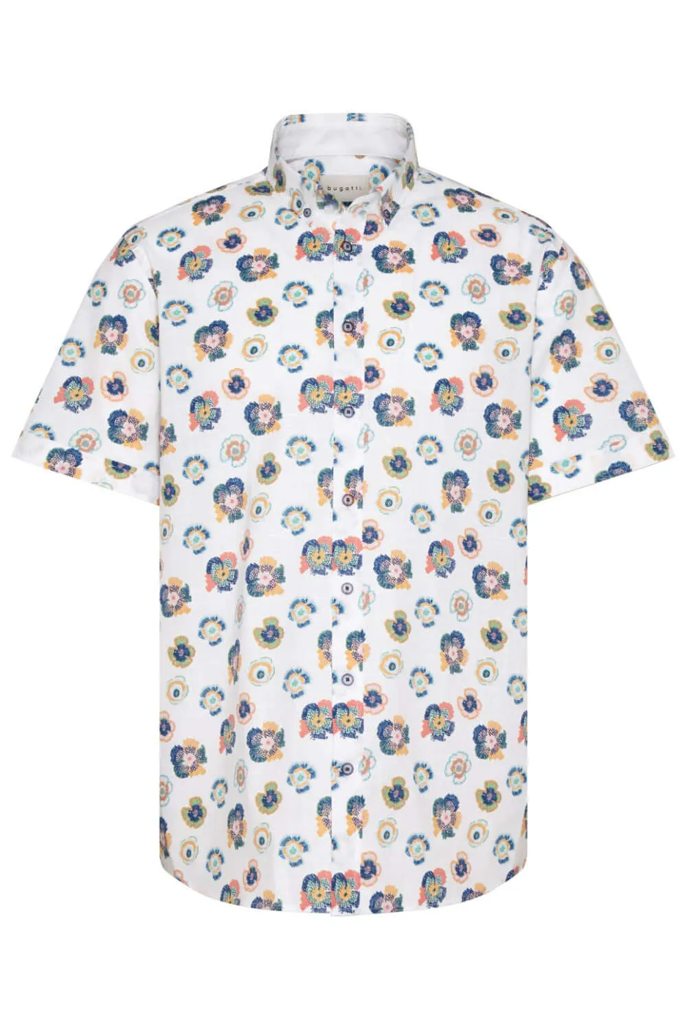 Cotton Short Sleeve Shirt | Floral Print