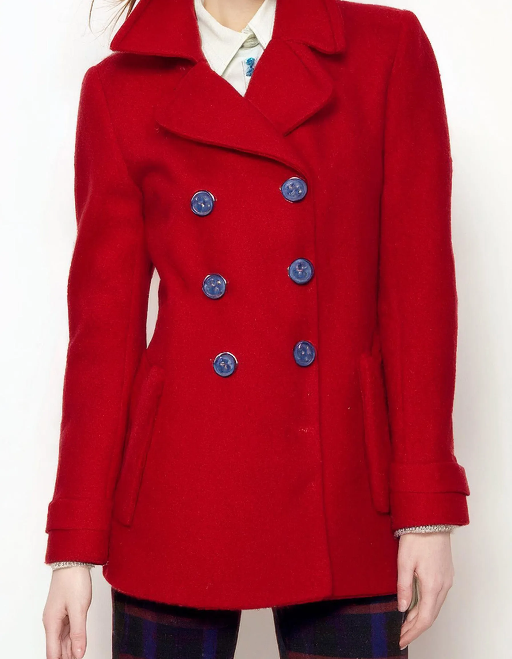 Crimson Courage Peacoat