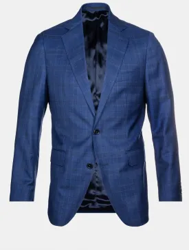 Delfino Check Jacket Blue