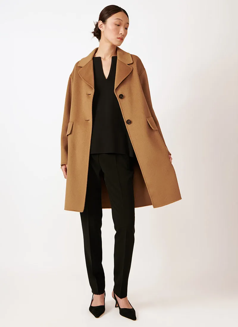 Doppio Bronze Wool Coat