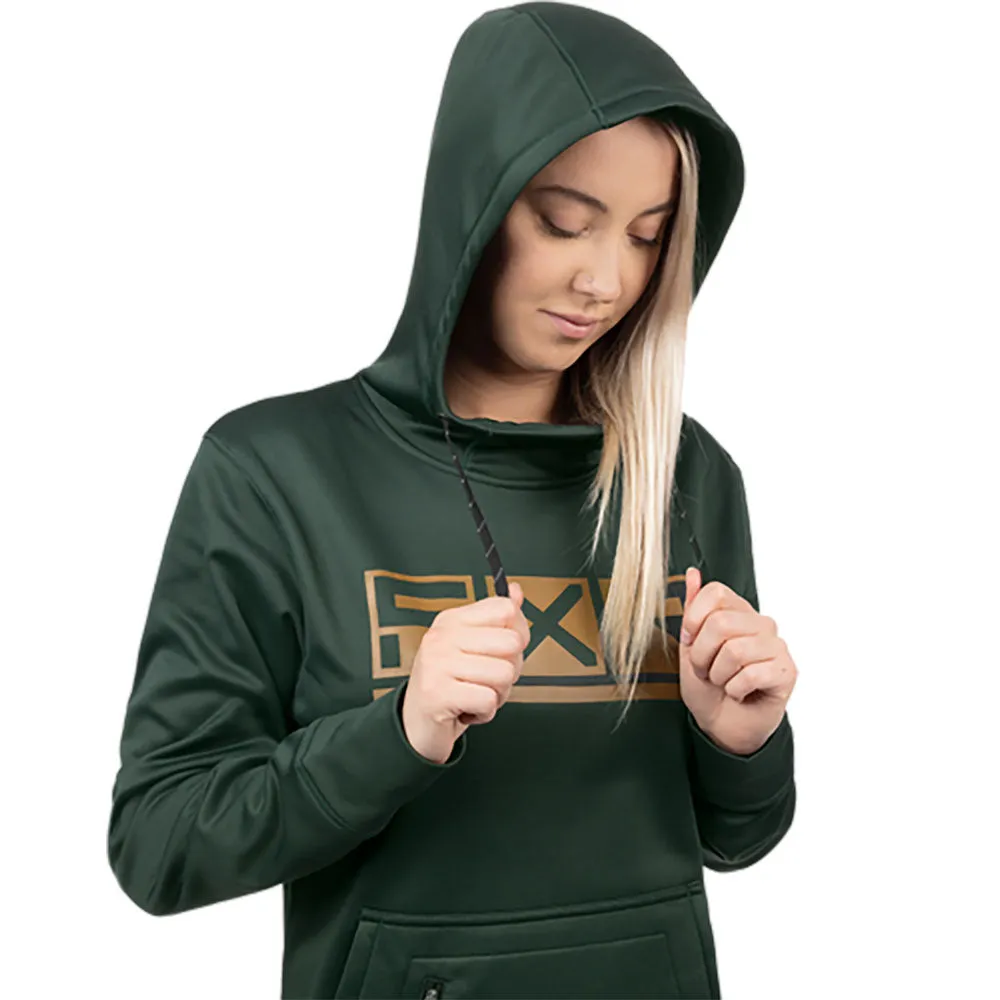 FXR Podium Tech Pullover Hoodie Forest/Copper Green