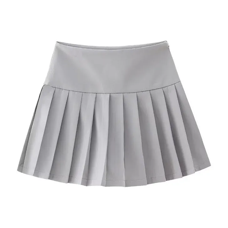 Genny Pleated Mini Shorts/Skirts - 2 Colors