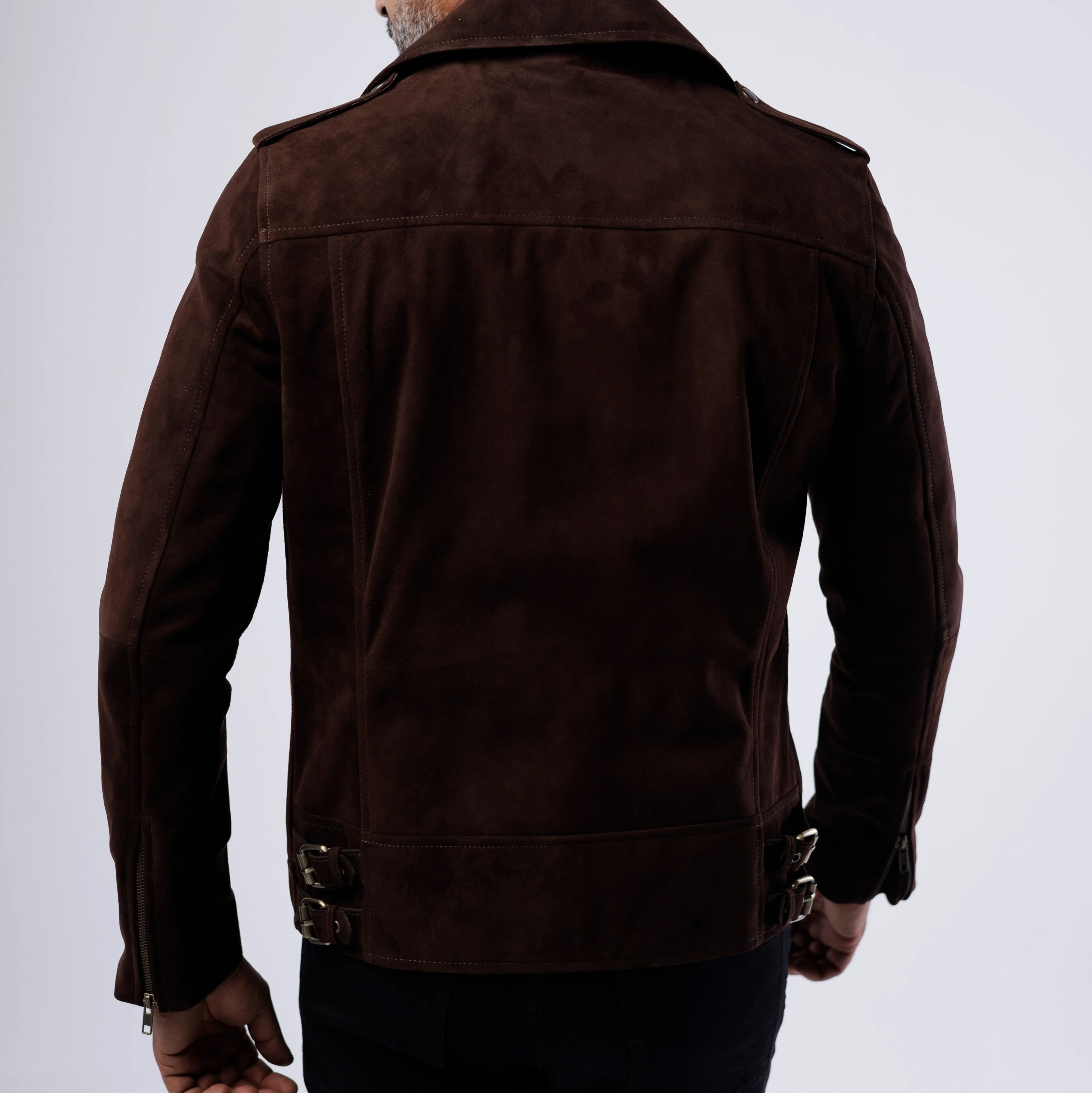 Goat Suede Motorcycle Jacket