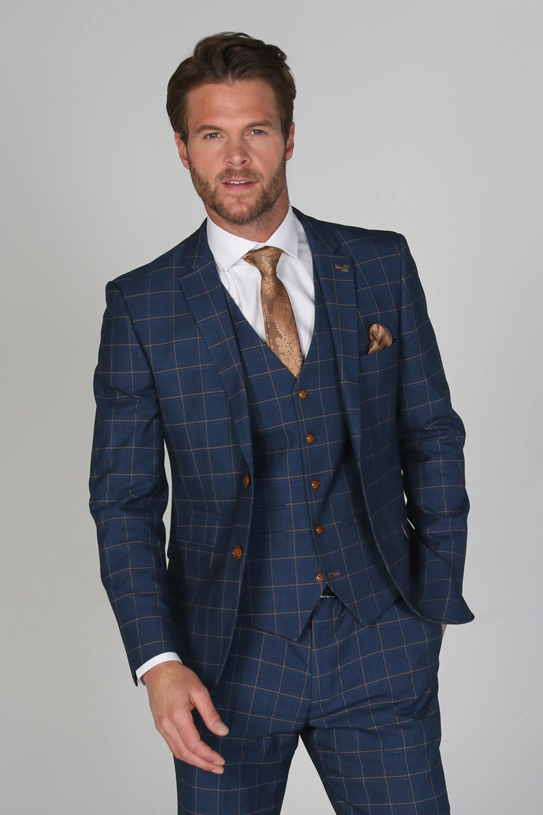 Hamleys - Men's Navy Check Blazer