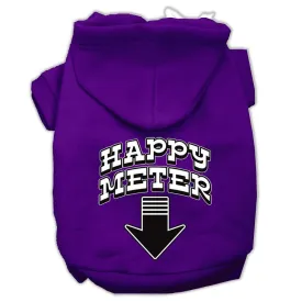 Happy Meter Screen Printed Dog Pet Hoodies Purple Size XL (16)