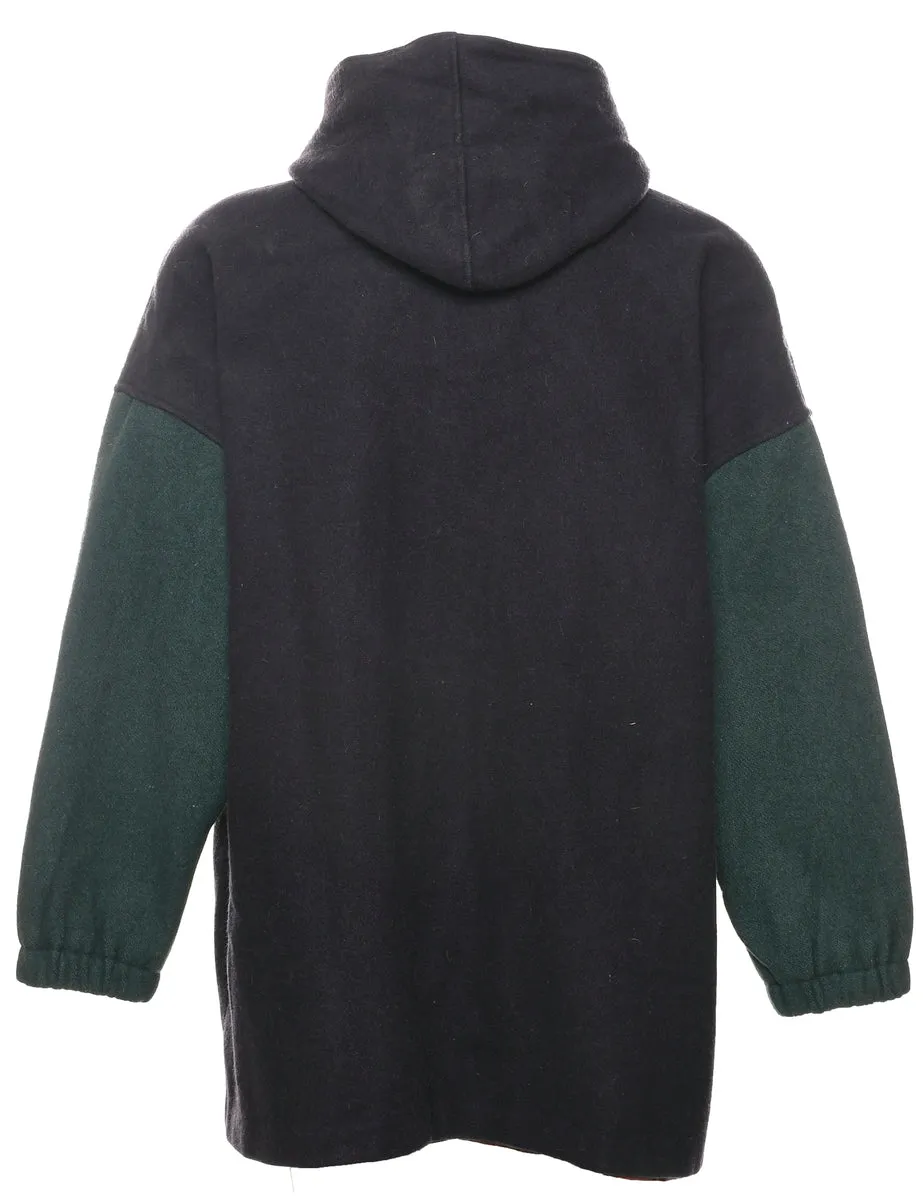 Hooded Wool Coat - XXL