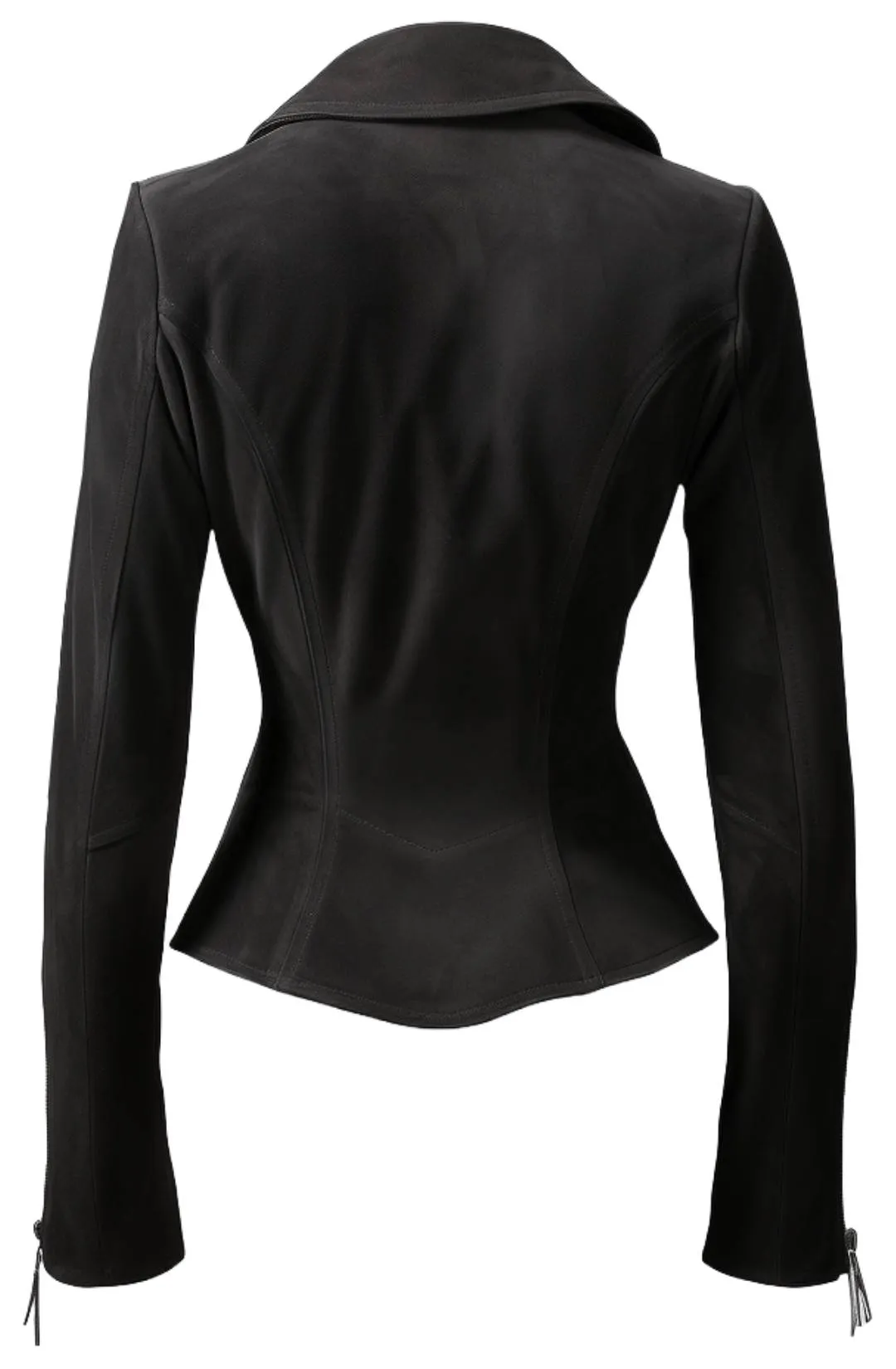 Ixchel Black Women Suede Leather Jacket