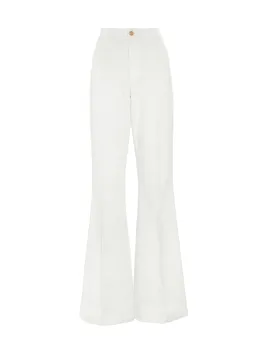 Kelly Ivory Flared Corduroy Trousers