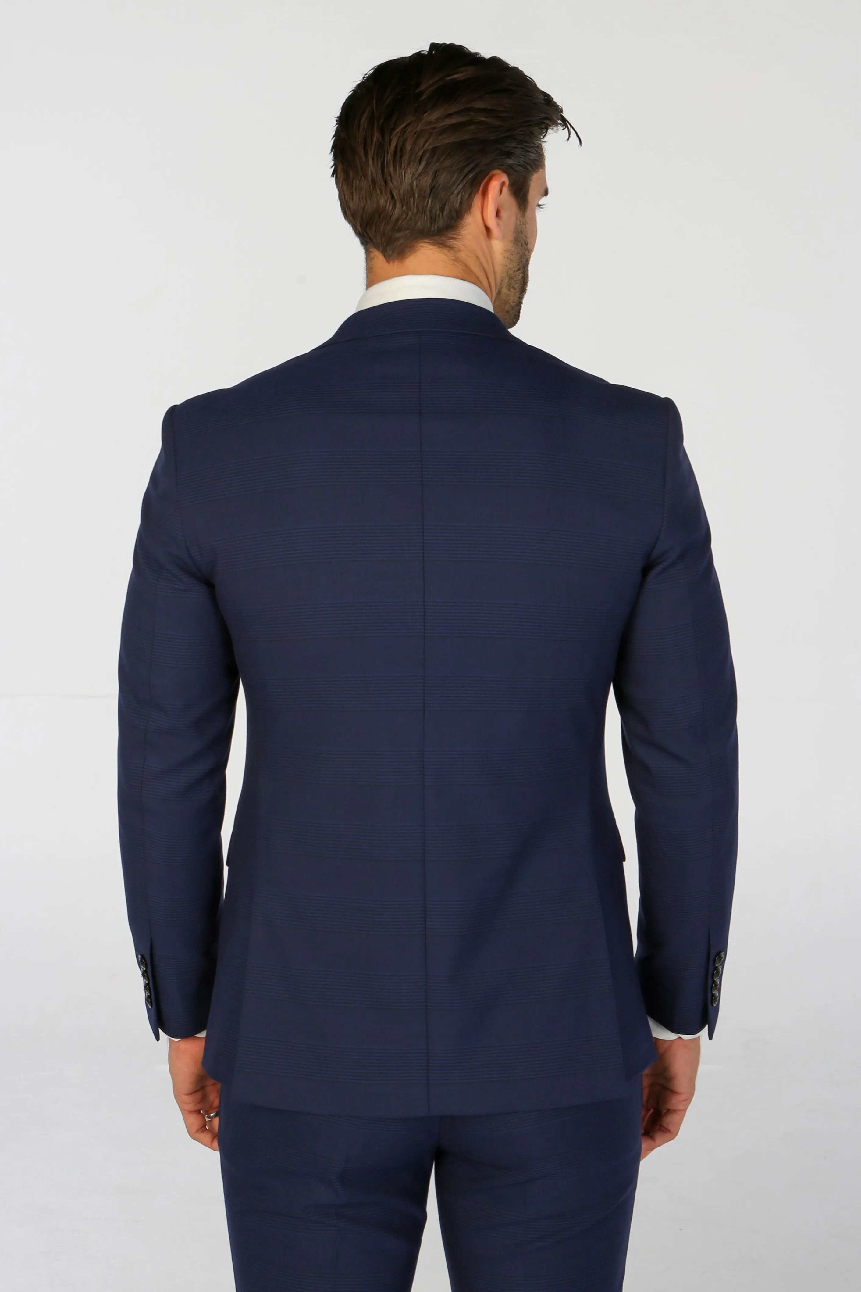 Mark - Men's Blue Check Blazer