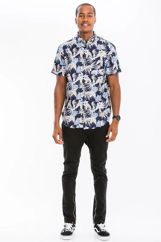 Mens Button Down Hawaiian Shirts