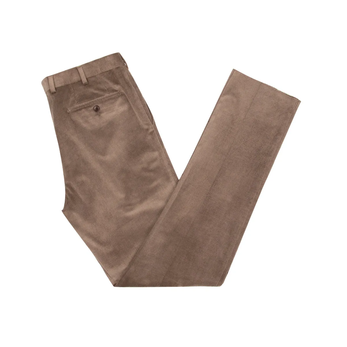 Mid-Brown Loro Piana Stretch Cotton & Wool Corduroy Trousers