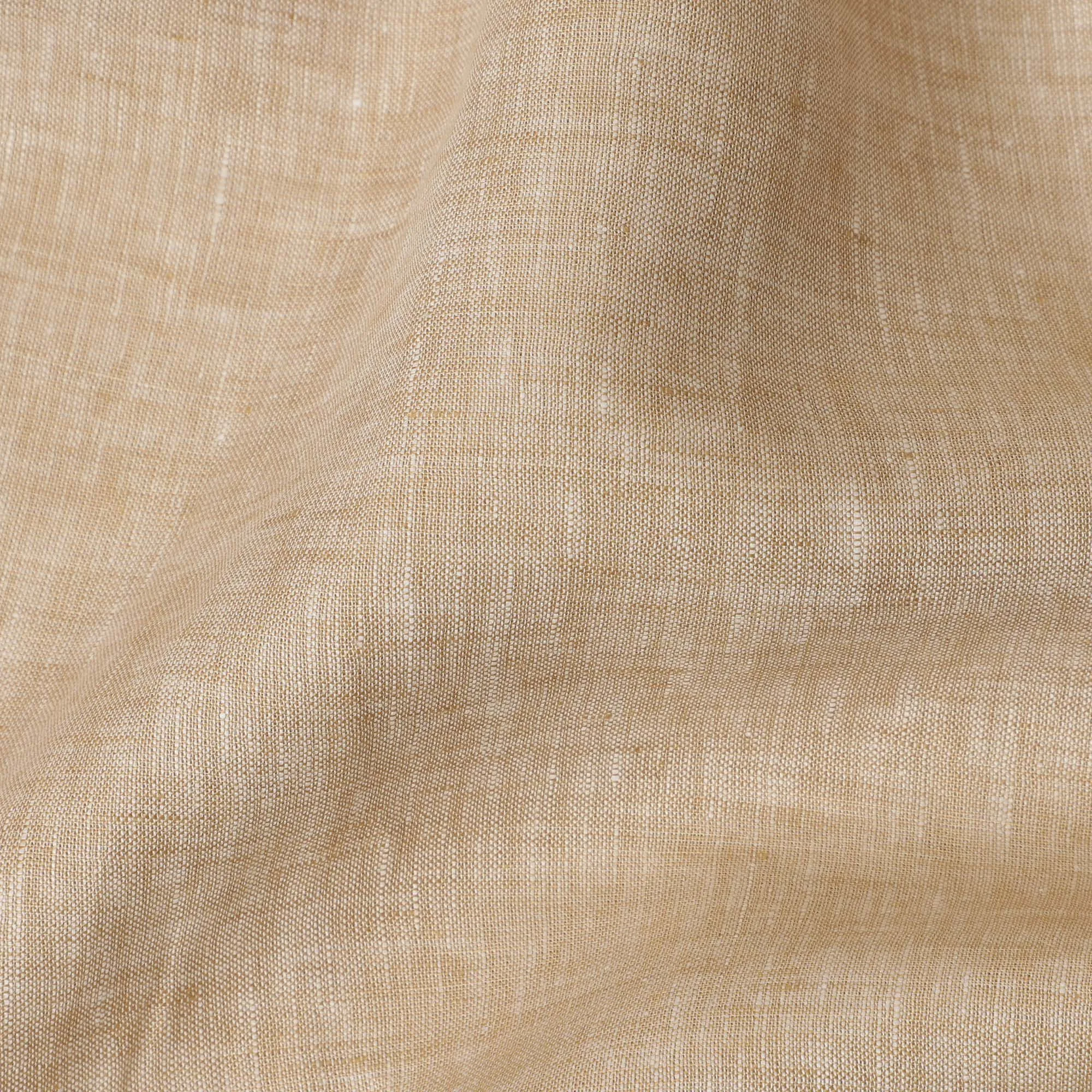 Natural Beige Pure Linen Fabric for Tailoring, 60 Lea, 150 cm Width-D20554