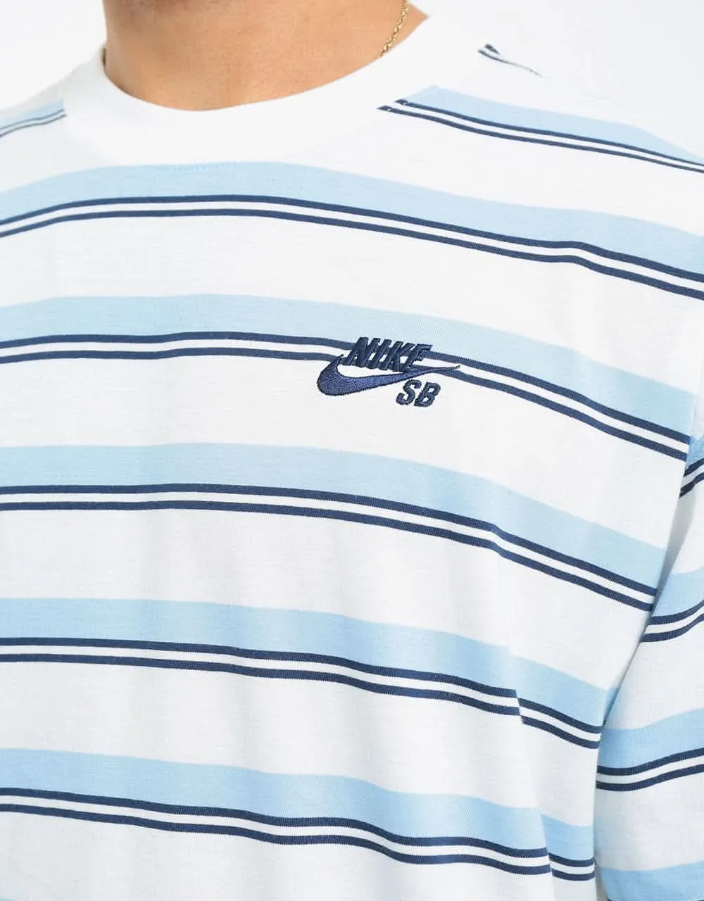 Nike SB Stripe T-Shirt - Sail/Mystic Navy