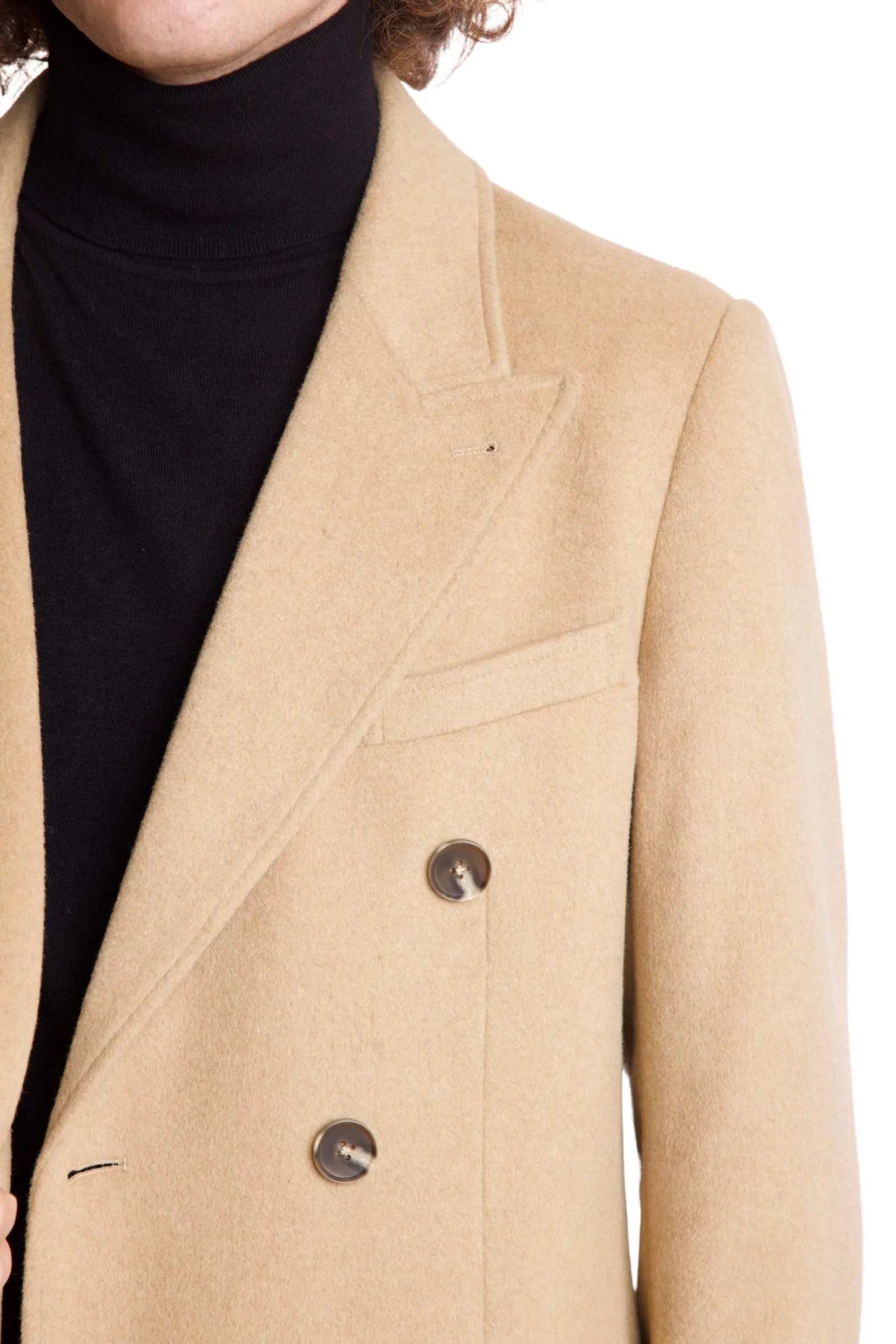 Peak DB Coat - slim - Light Camel Soft Touch