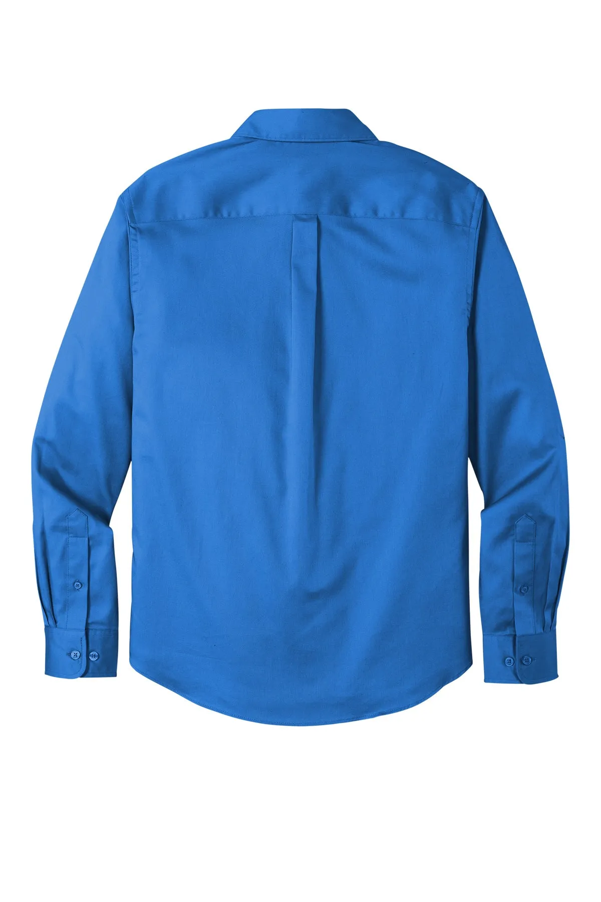 Port Authority® Long Sleeve SuperPro React™ Twill Shirt - Strong Blue