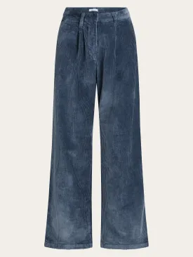 POSEY loose corduroy pant - China Blue