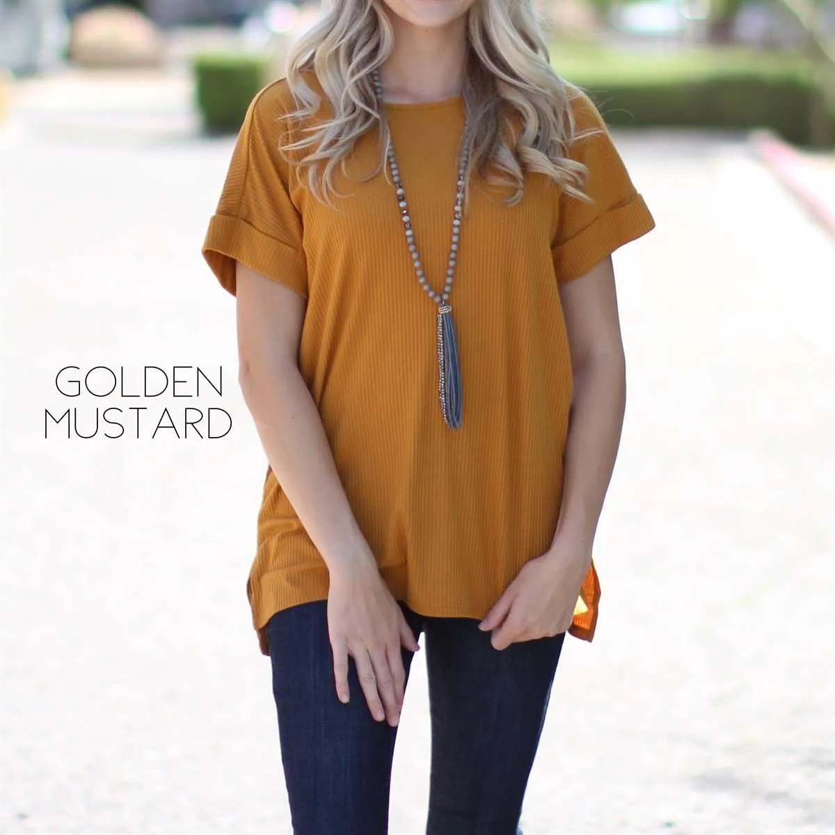 Ribbed Flowy Top | S-XL