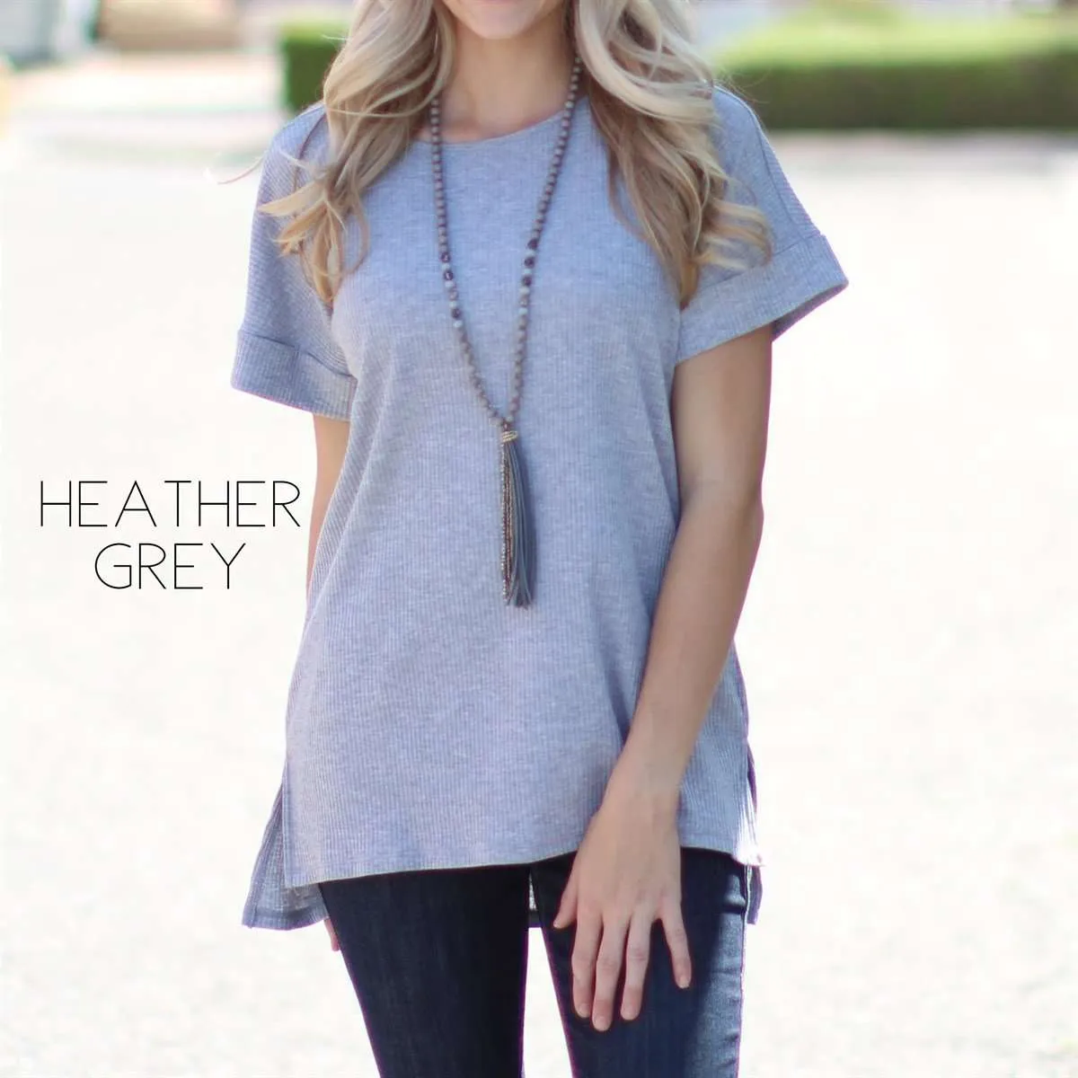 Ribbed Flowy Top | S-XL