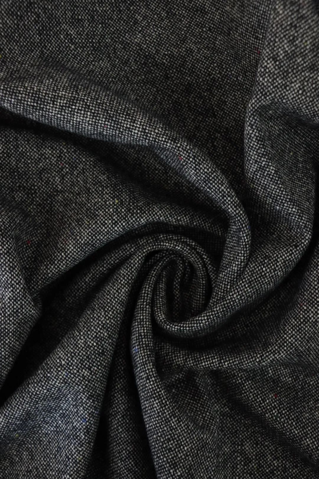 Salt & Pepper Tweed Wool Coating