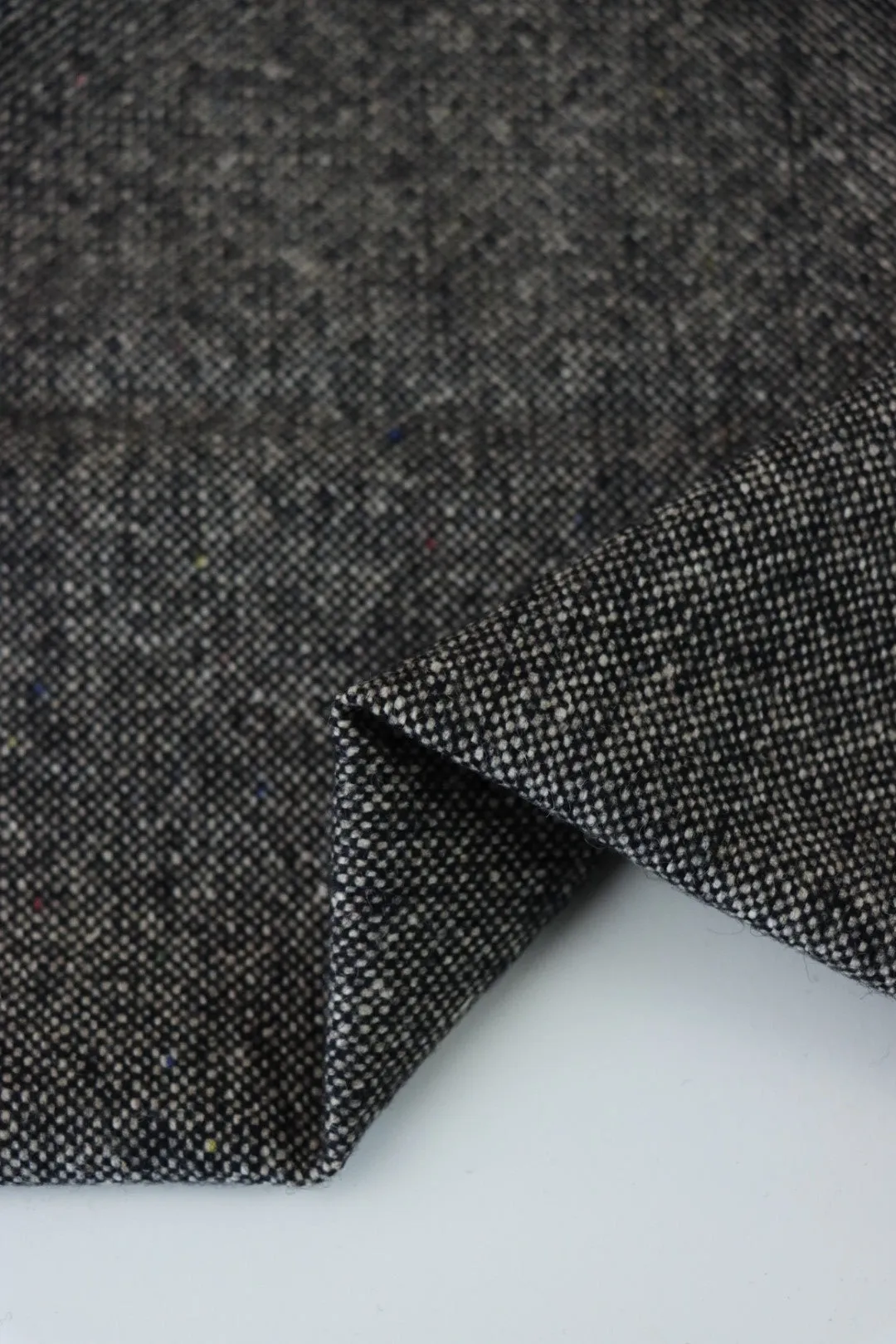 Salt & Pepper Tweed Wool Coating