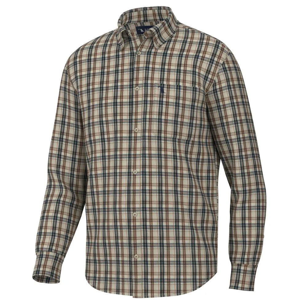 Scott Dress Shirt - Beige/Navy/Rust