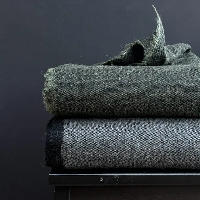 SEVENBERRY • Recycled Wool Mix Fabric • Grey • NEW