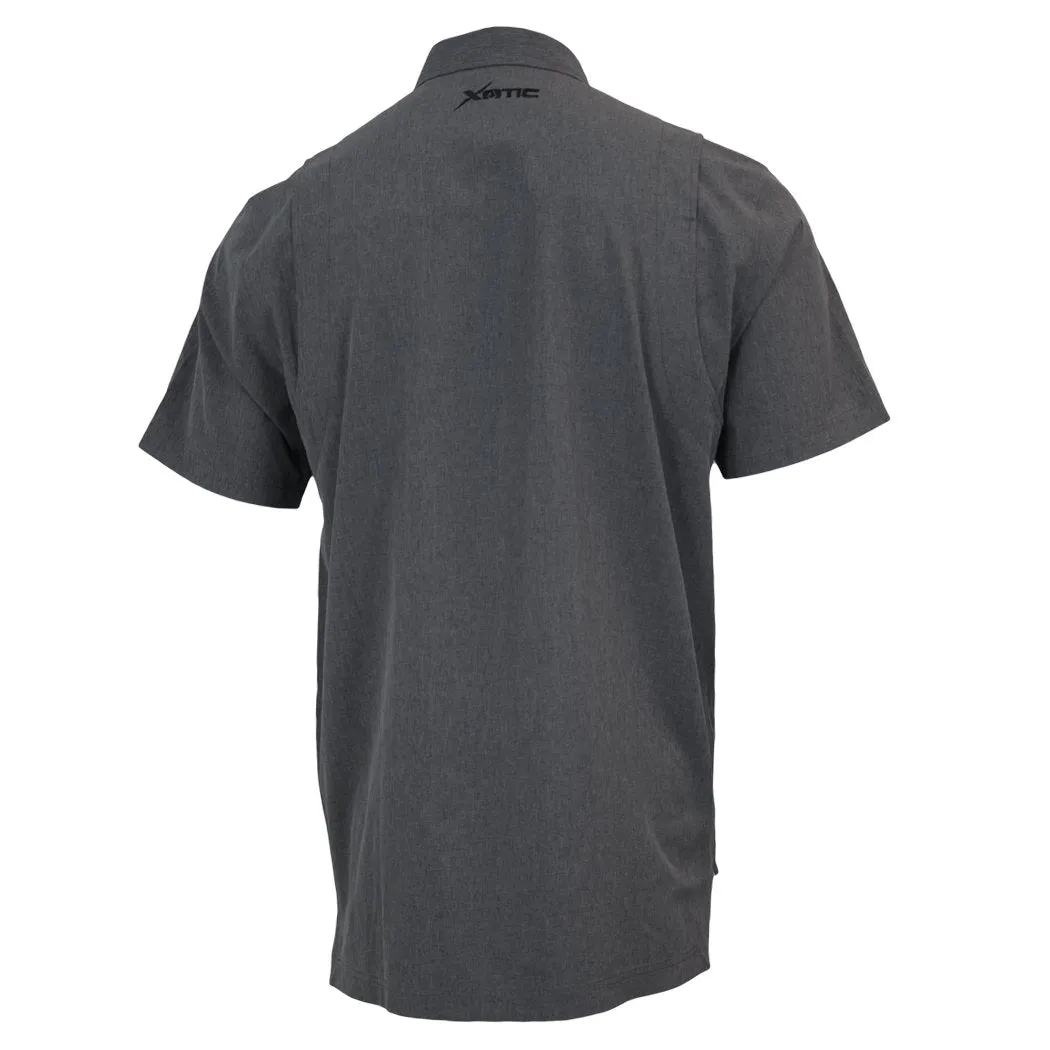 Short Sleeve Solid Lifestyle Button Down w/ REPEL-X