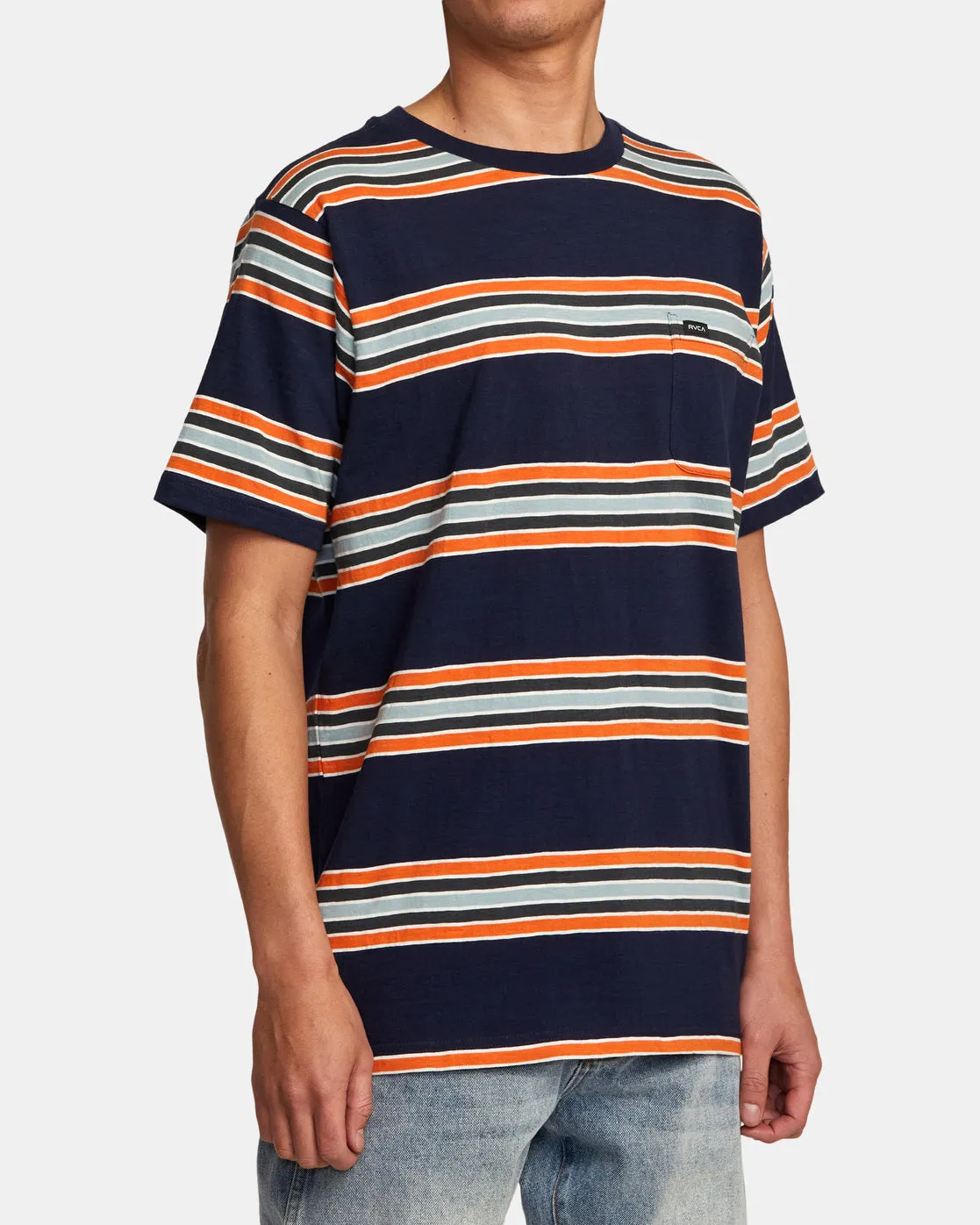 Somedays Stripe T-Shirt - Navy Marine