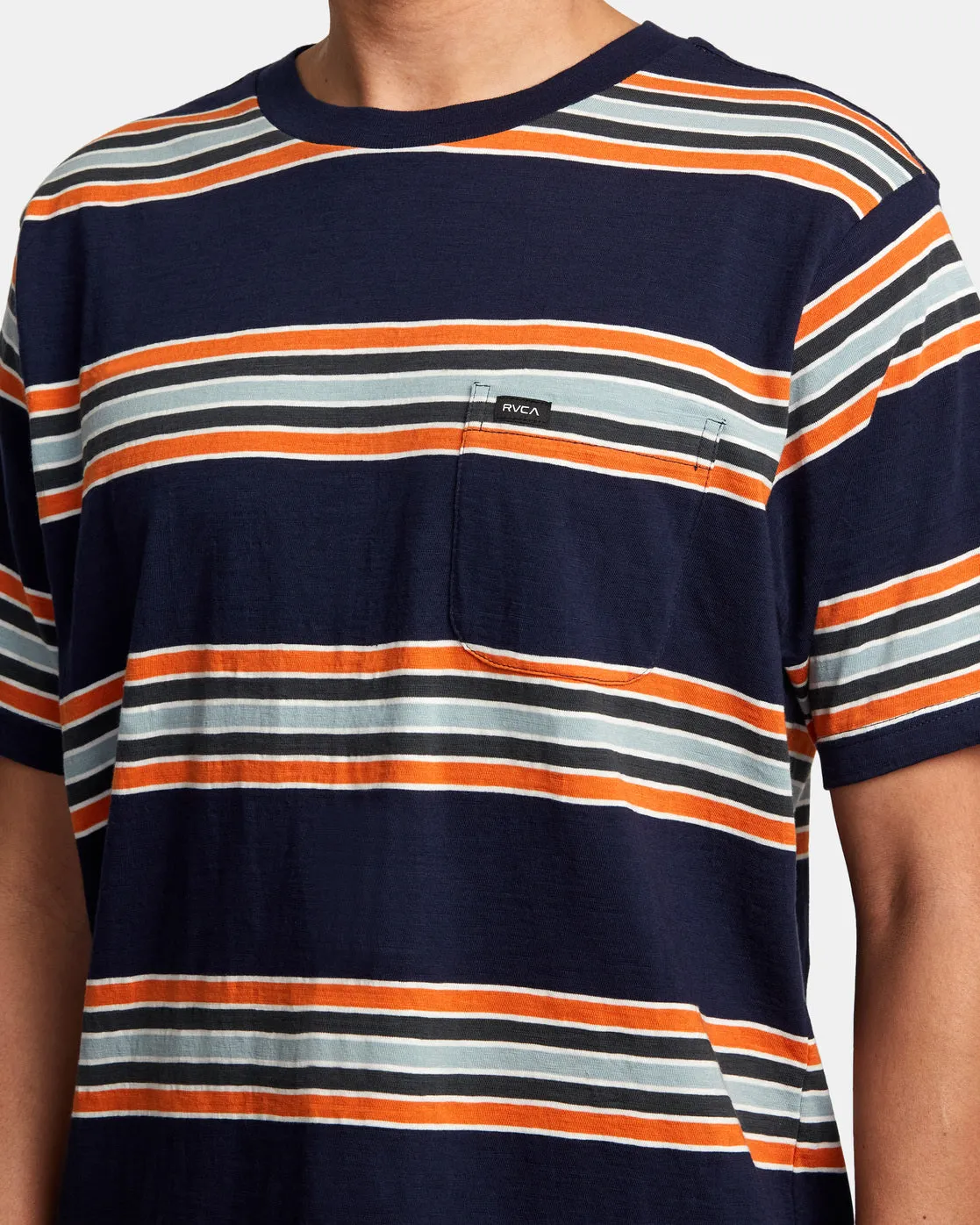 Somedays Stripe T-Shirt - Navy Marine