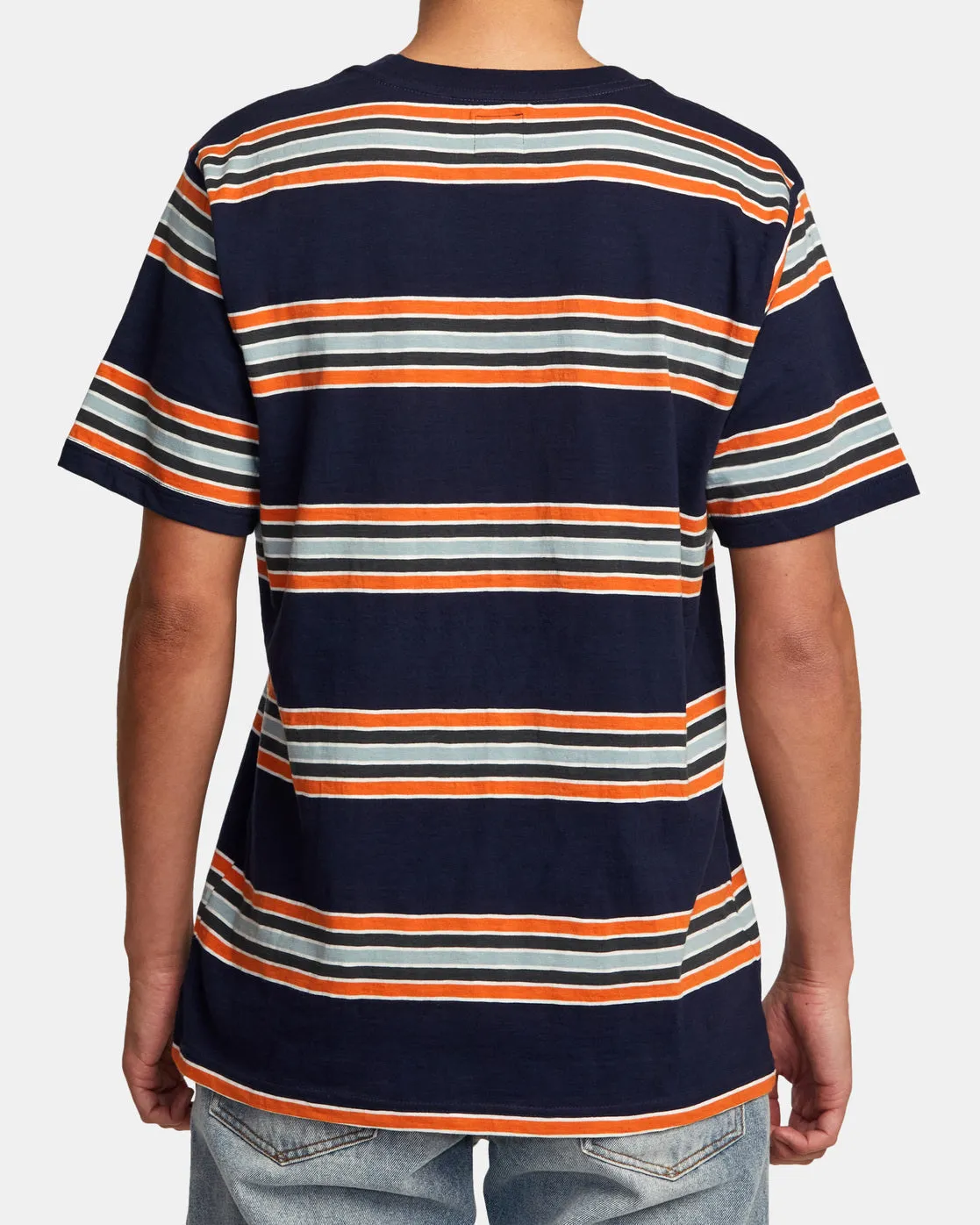 Somedays Stripe T-Shirt - Navy Marine