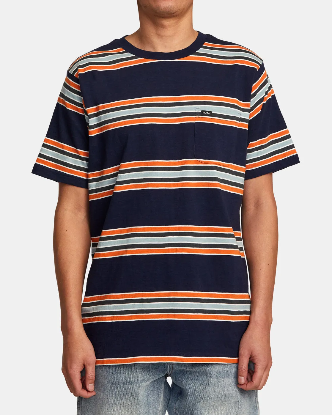 Somedays Stripe T-Shirt - Navy Marine