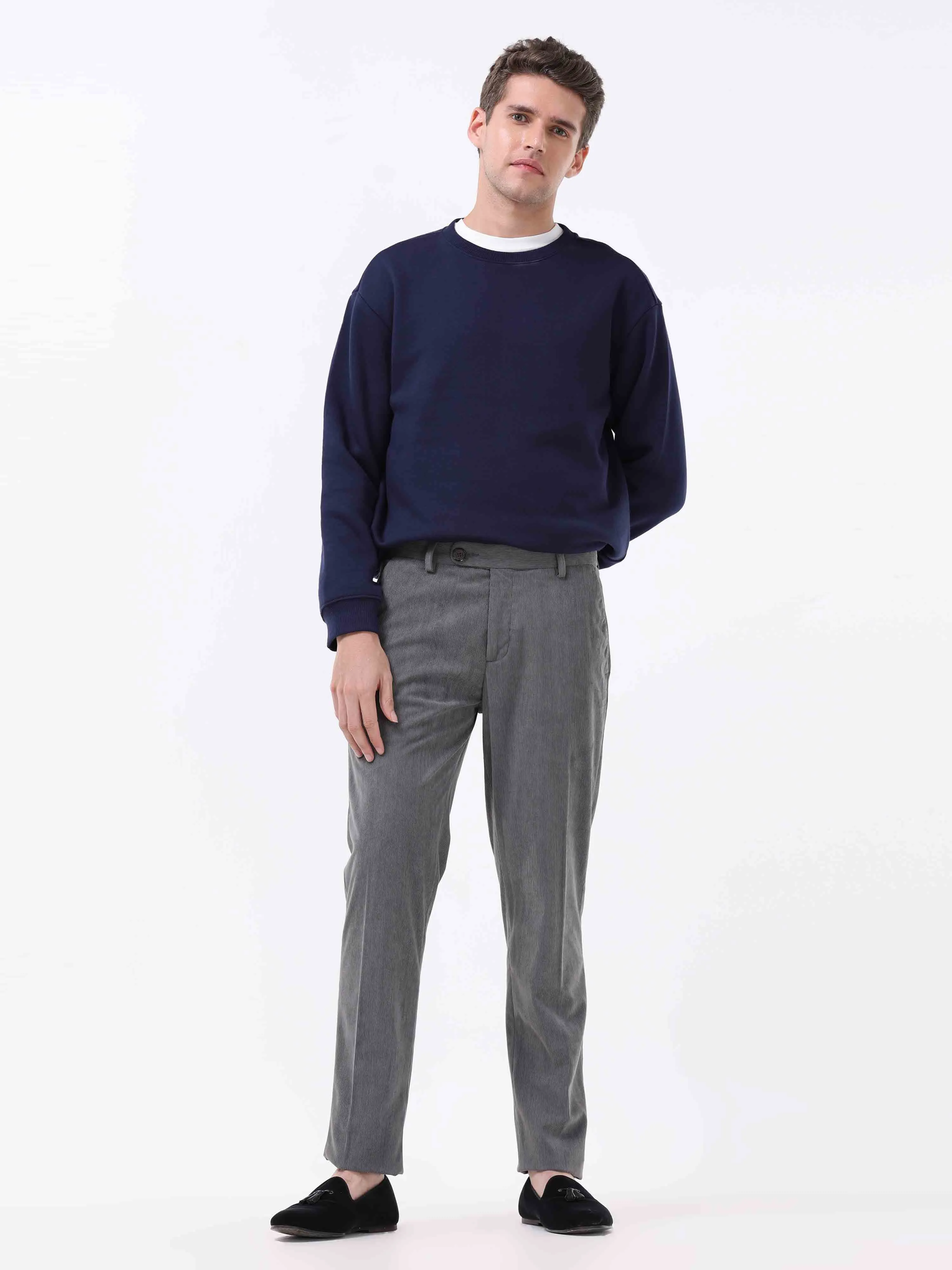 Statement Corduroy Grey Pant