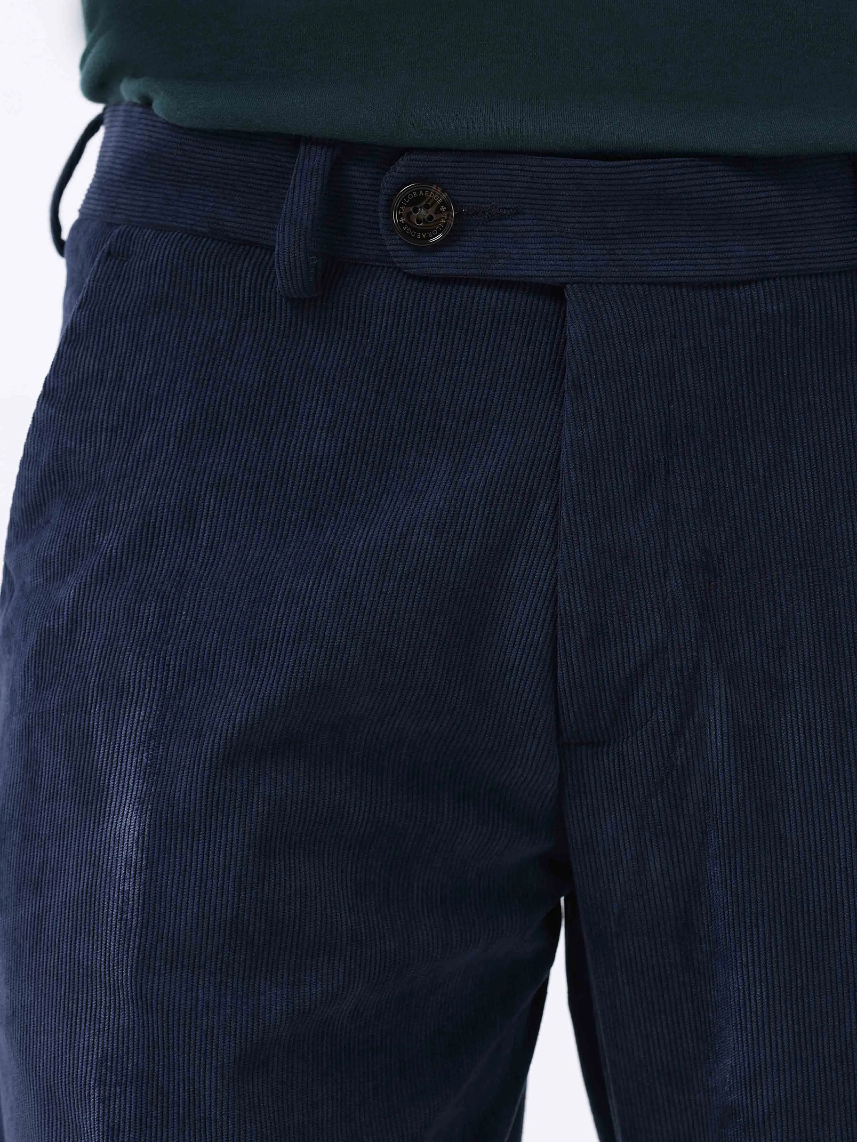 Statement Corduroy Navy Pant