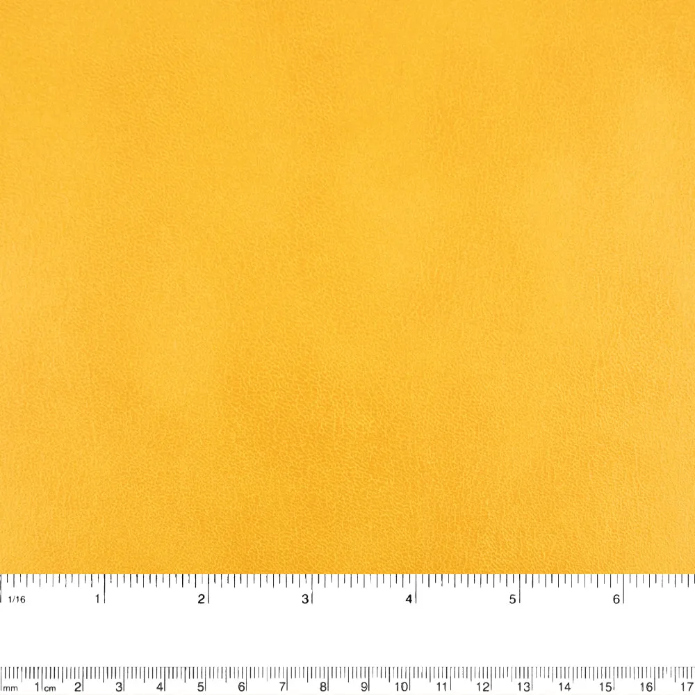 Stretch heavy plain and embossed suede - Yellow