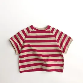 Striped Children's Short-Sleeved T-Shirt