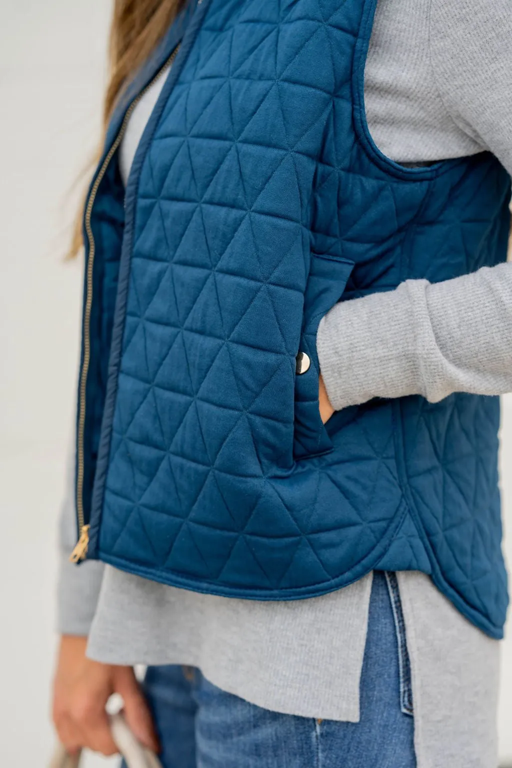 Triangle Quilted Puffer Vest