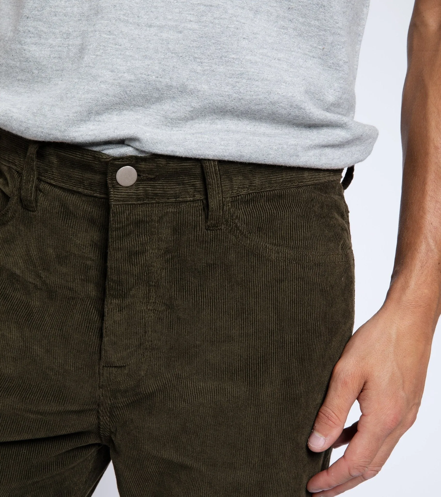 Trunk Duke Corduroy 5 Pocket Trousers: Dark Olive