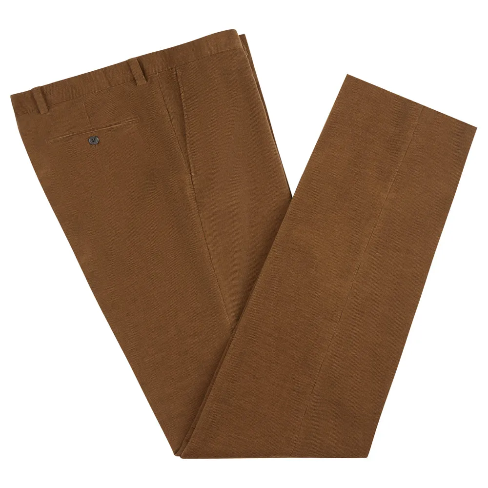 TYLER TAN COTTON CORDUROY TROUSERS