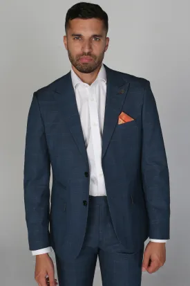 Viceroy - Men's Navy Check Blazer