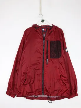 Vintage Tommy Hilfiger Windbreaker Mens XL Red Jacket