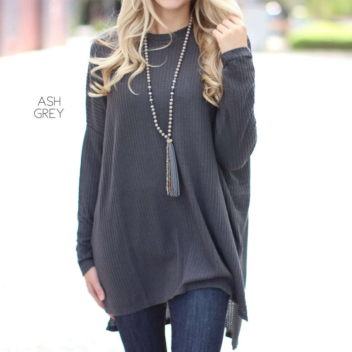 Waffle Flowy Tunic | S-XL